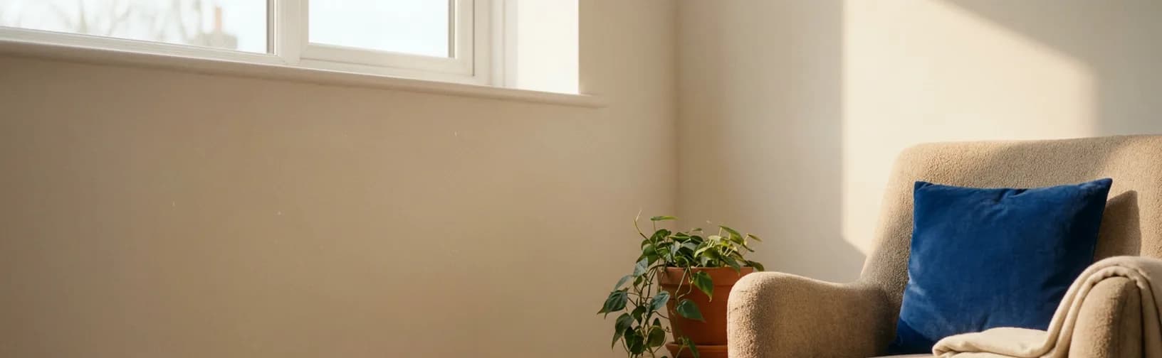 A quiet moment in a bright living space