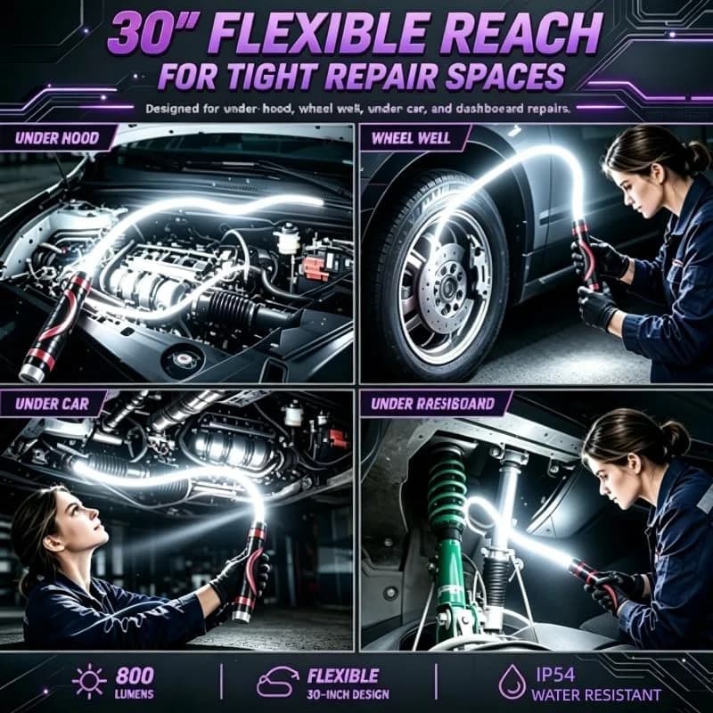 flexible LED flashlight stick how to use