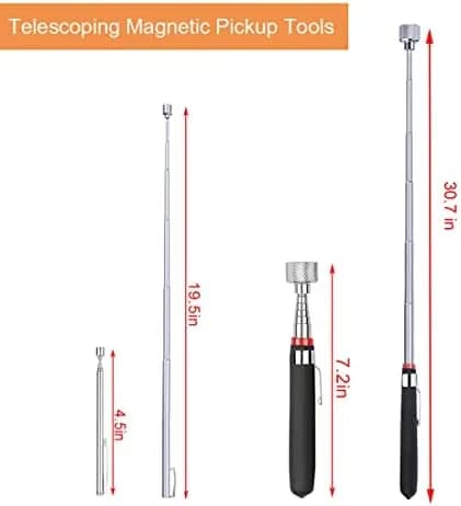 magnetic pickup tool set size and dimensions