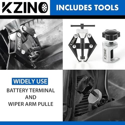 windshield wiper arm puller tool in use