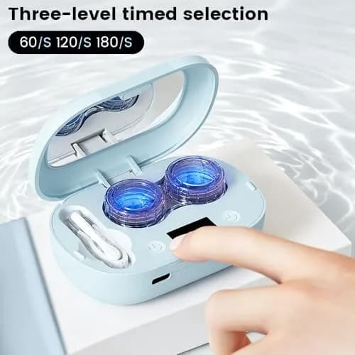 ultrasonic contact lens cleaner how to use