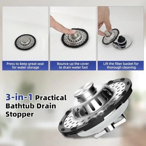 bathtub drain stopper key features