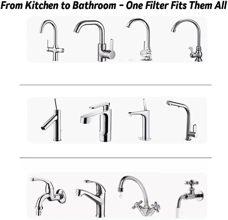 faucet water filter in use