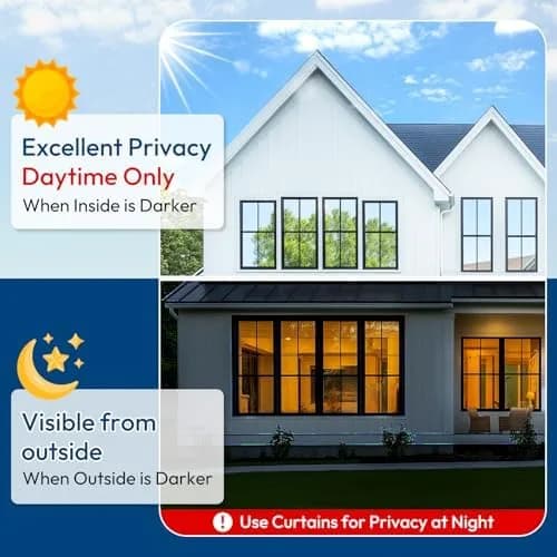 one-way privacy window film in use
