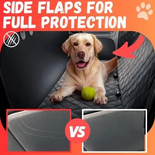 dog car seat cover in use