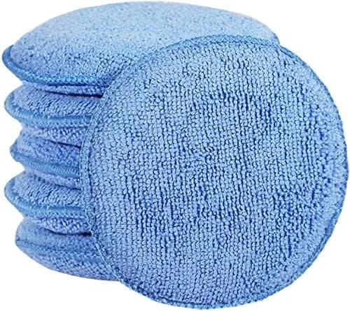 microfiber wax applicator pads close-up