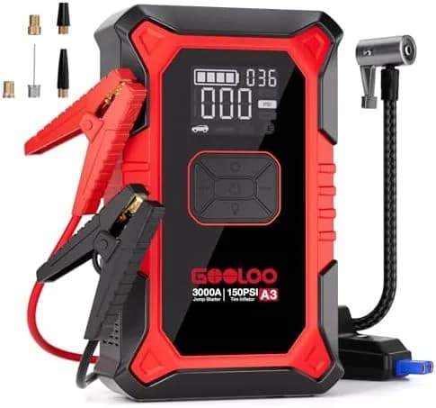 portable jump starter with air compressor