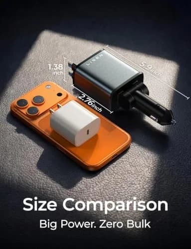 retractable car charger features