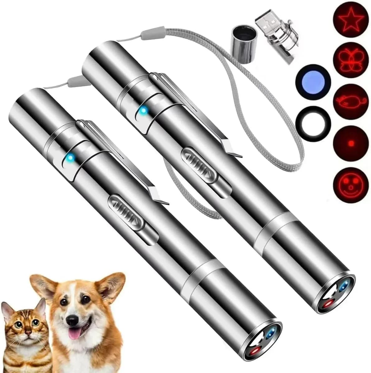 cat laser pointer toy in 2 pieces