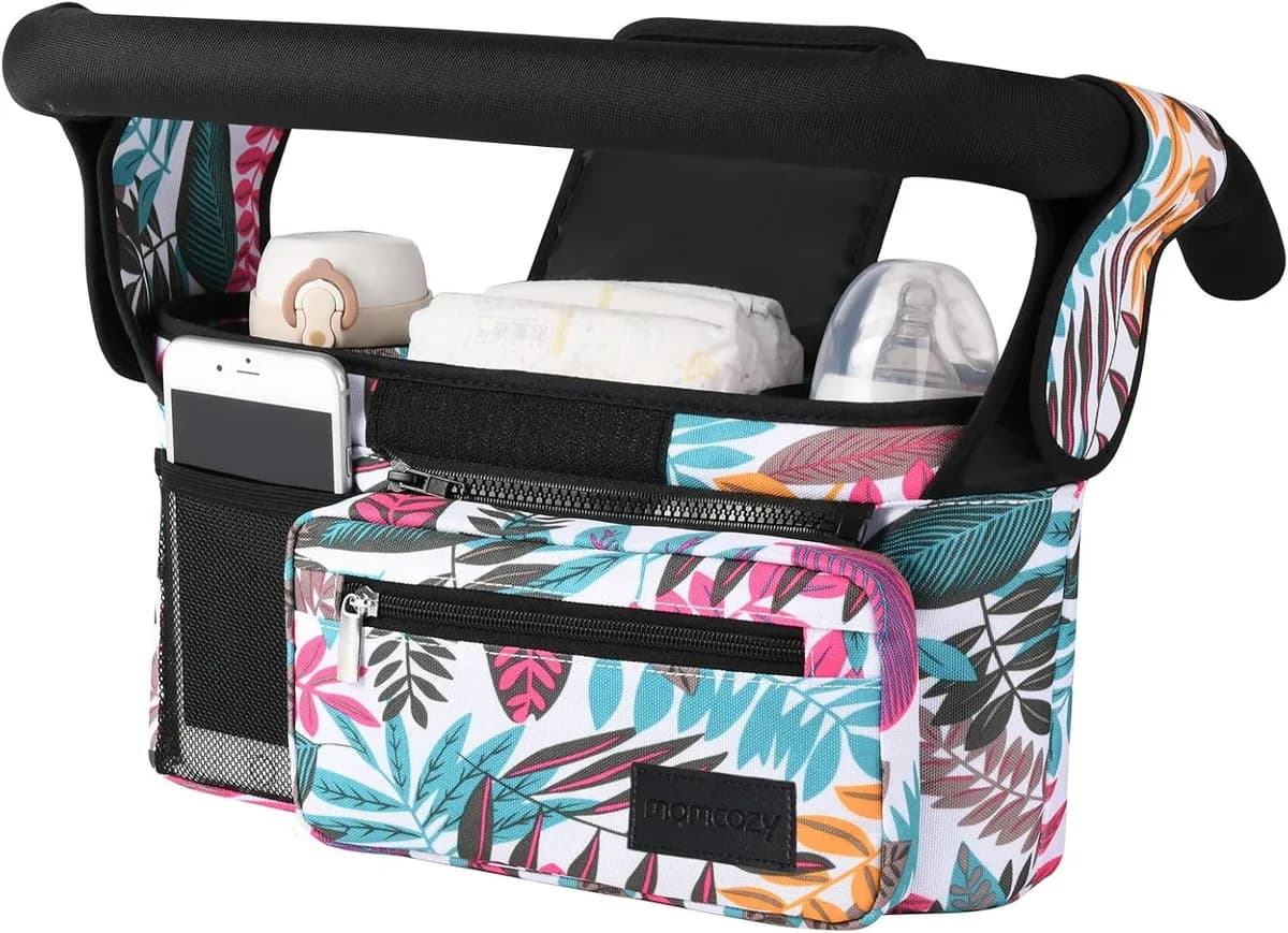 universal stroller organizer in multicolor