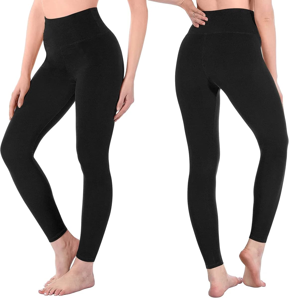 front and back of high waisted leggings