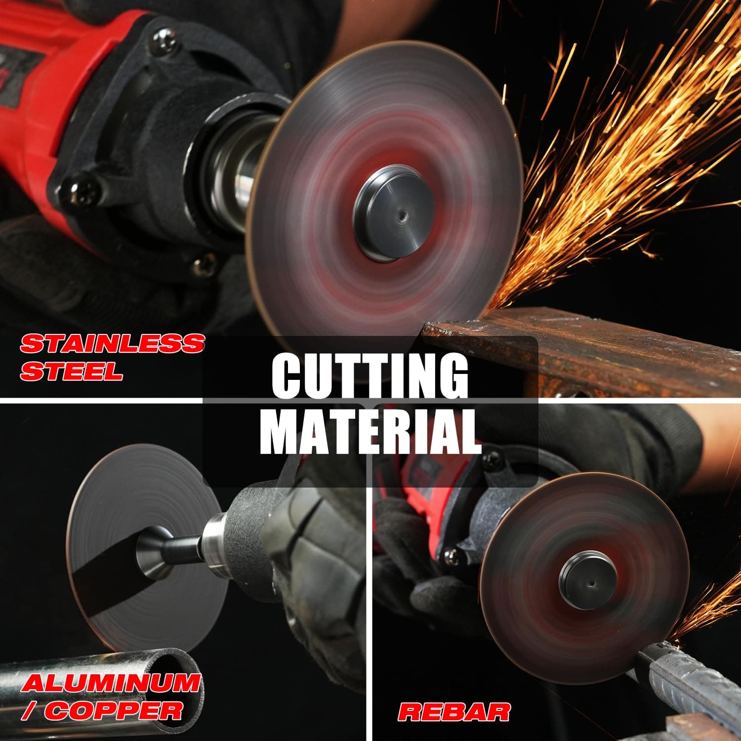 EZARC Cut Off Wheels 25 Pack, 3” x 1/16” x 3/8” Cutting Wheel, Metal & Stainless Steel Cutting Disc for Die Grinder