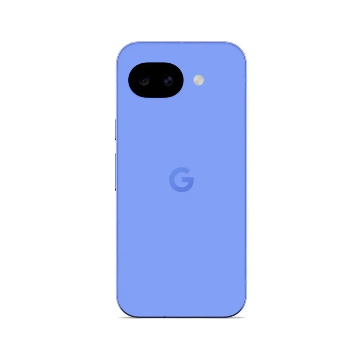 Lavender Google Pixel 10a 5G smartphone showing the back with dual cameras and Google logo.