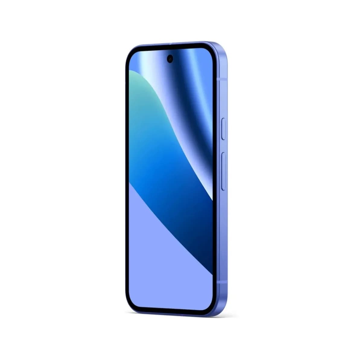 Google Pixel 10a 5G smartphone in lavender showing front display with a centered punch-hole camera.